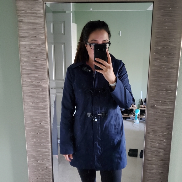 Navy blue Nautica rain jacket size medium - Picture 3 of 11